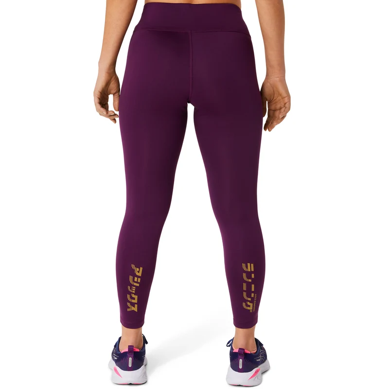 Katakana Crop Tight Damen-Lila