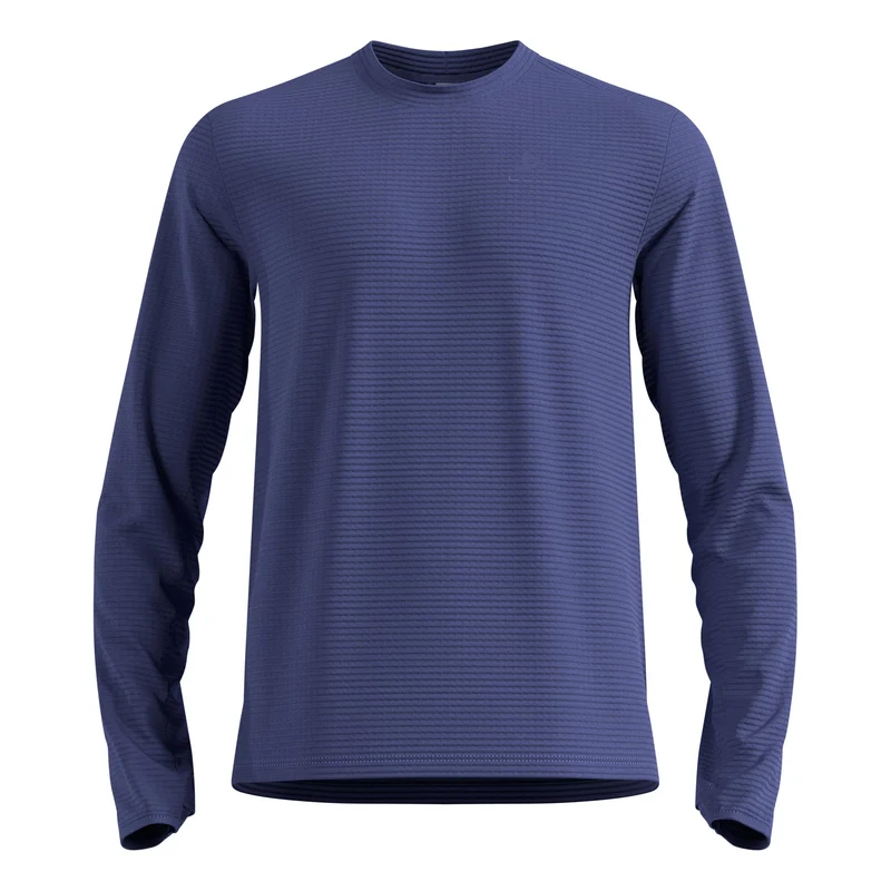 Essential Thermal Midlayer Laufshirt Herren - blau