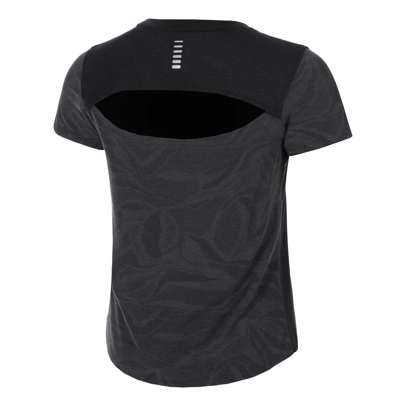 Streaker Jacquard T-Shirt Damen-Schwarz
