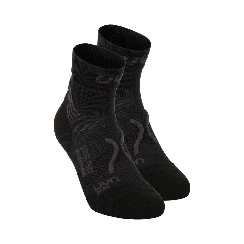 Super Fast Laufsocken 2er Pack Herren-Schwarz,Anthrazit