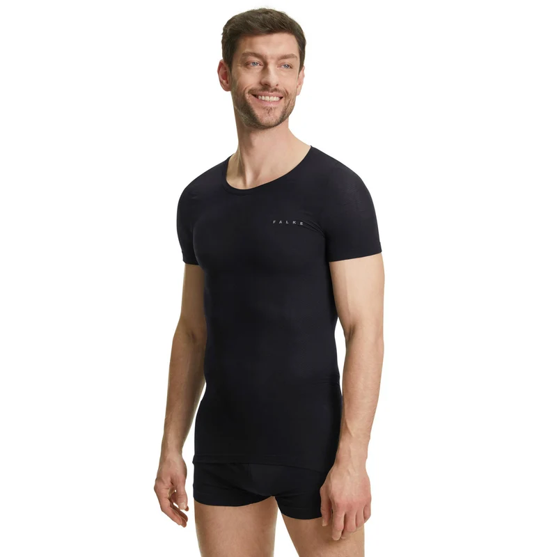 Regular Laufshirt Herren-Schwarz