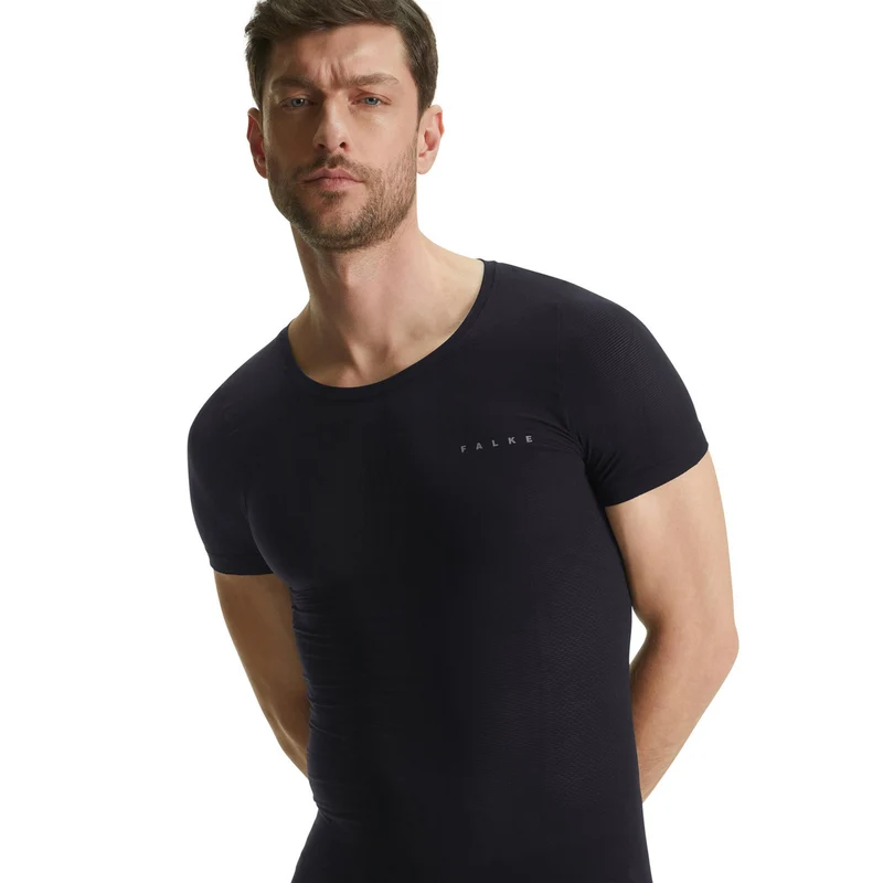 Regular Laufshirt Herren-Schwarz