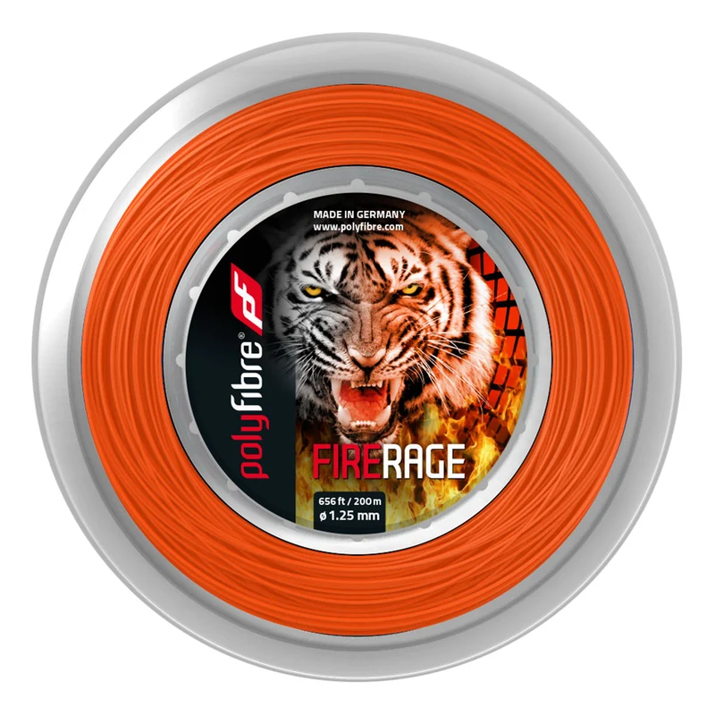 Firerage Ribbed 200m Saitenrolle-Rot