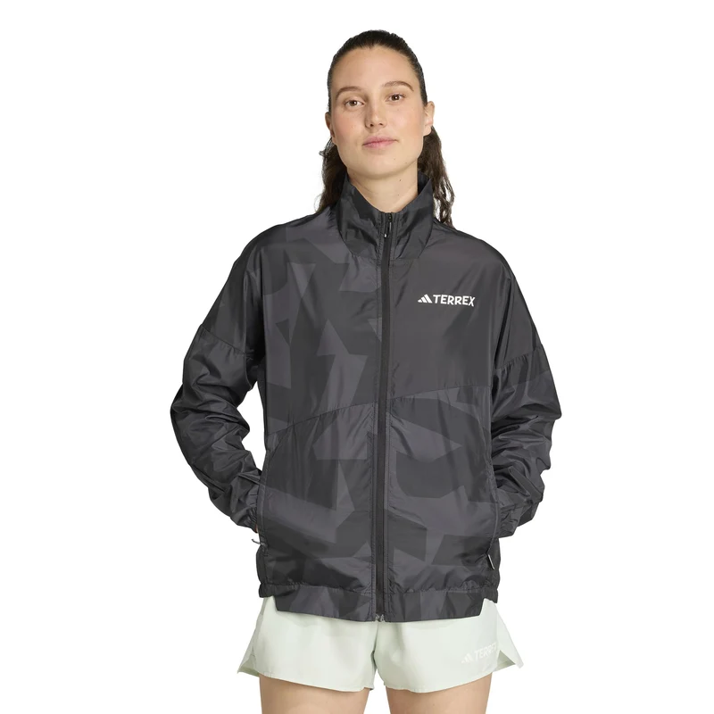 Terrex MT Wind Laufjacke Damen-Schwarz,Grau