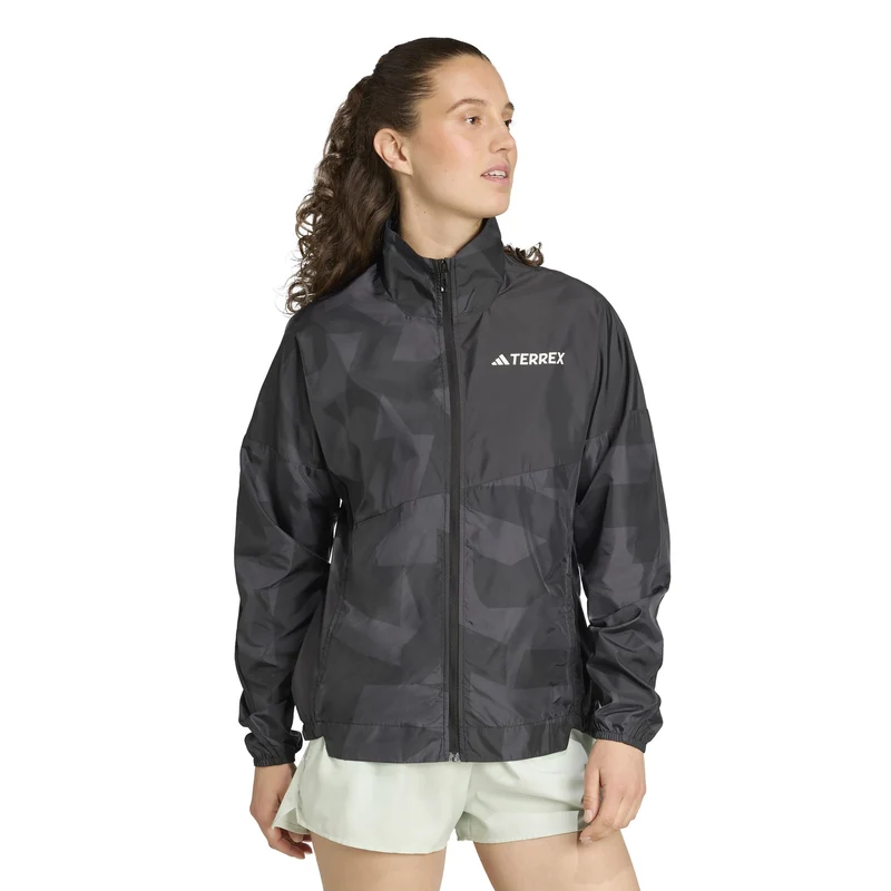Terrex MT Wind Laufjacke Damen-Schwarz,Grau
