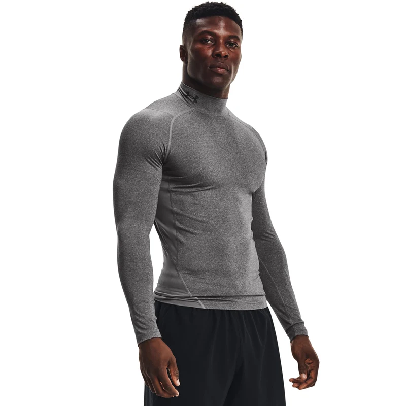 Heatgear Comp Mock Longsleeve Herren-Grau