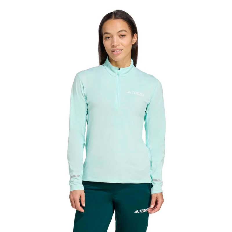 Terrex XPR Half-Zip Laufshirt Damen-Türkis