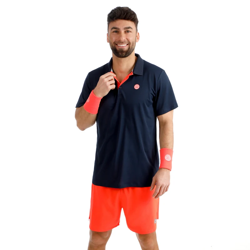 Solid Polo Herren - dunkelblau