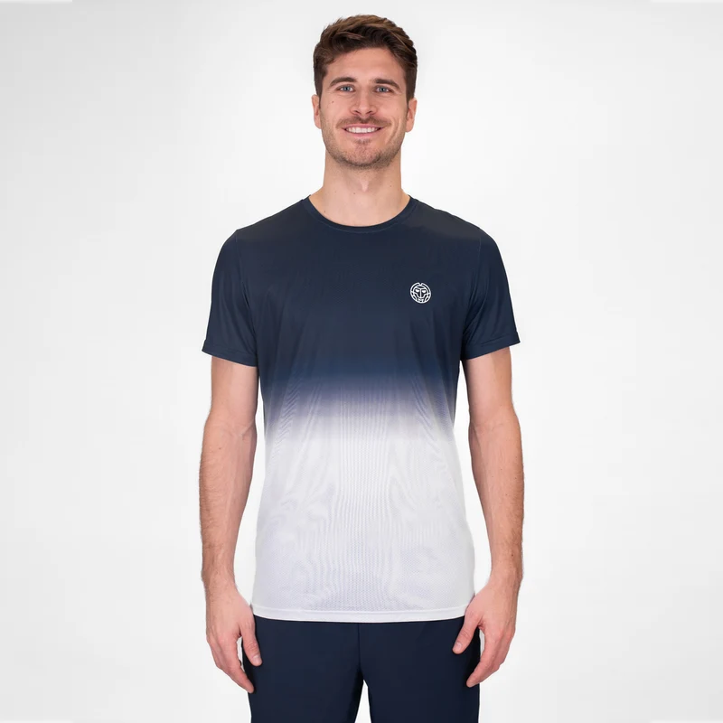 Crew Gradiant T-Shirt Herren-Dunkelblau,Weiß