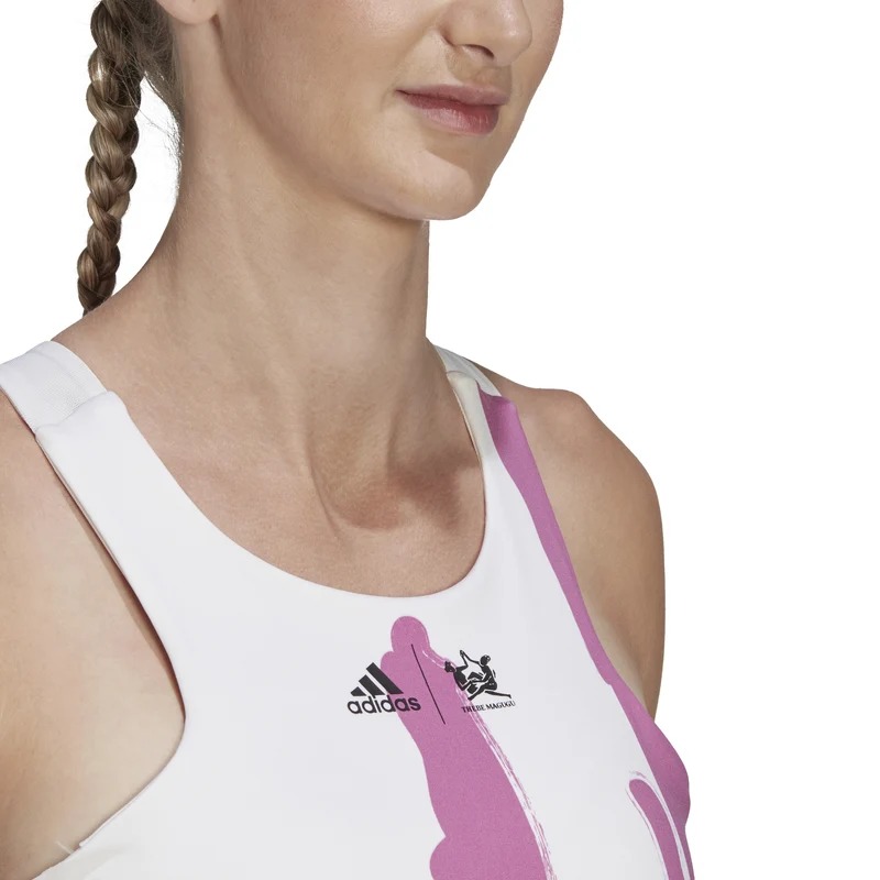 New York Y Tank-Top Damen-Weiß,Lila