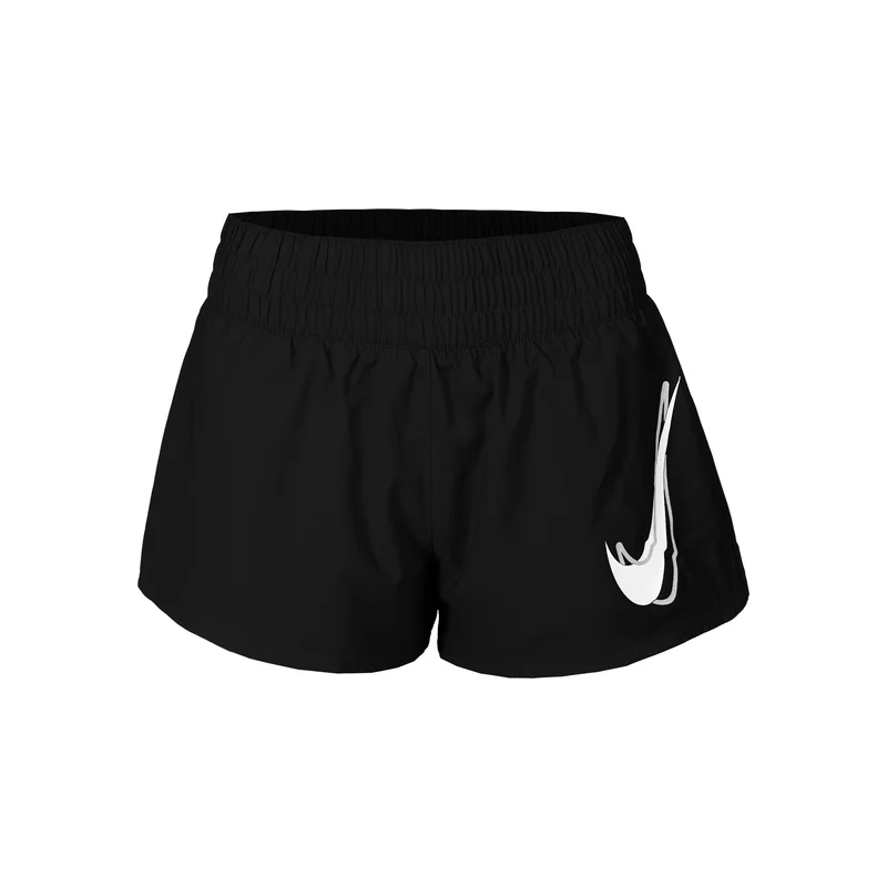 Swoosh Laufshorts Damen-Schwarz