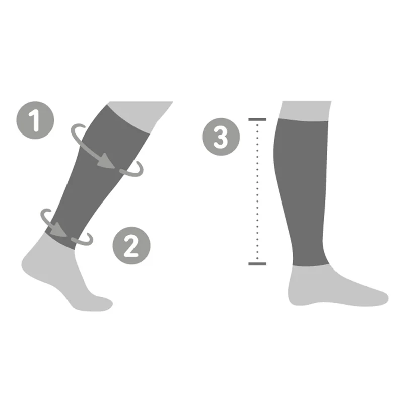 Sports Compression Lower Leg (long) Sleeve-Blau