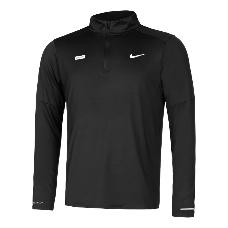 Dri-Fit Dri-FIT Element Flash Half-Zip Laufshirt Herren-Schwarz,Silber