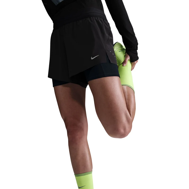 Swift 2in1 Laufshorts Damen - schwarz