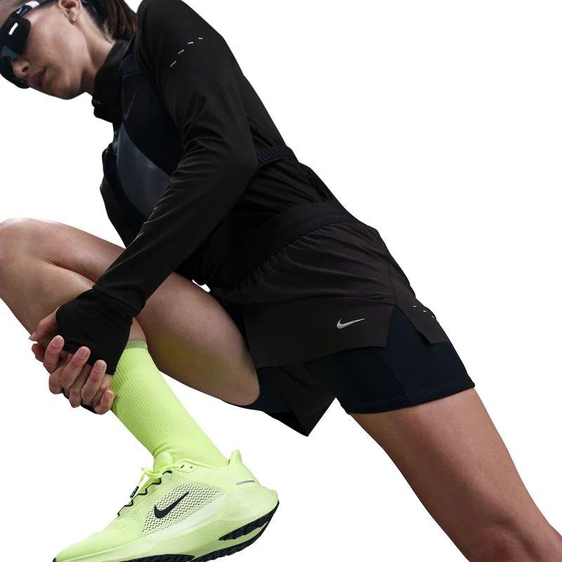Swift 2in1 Laufshorts Damen - schwarz