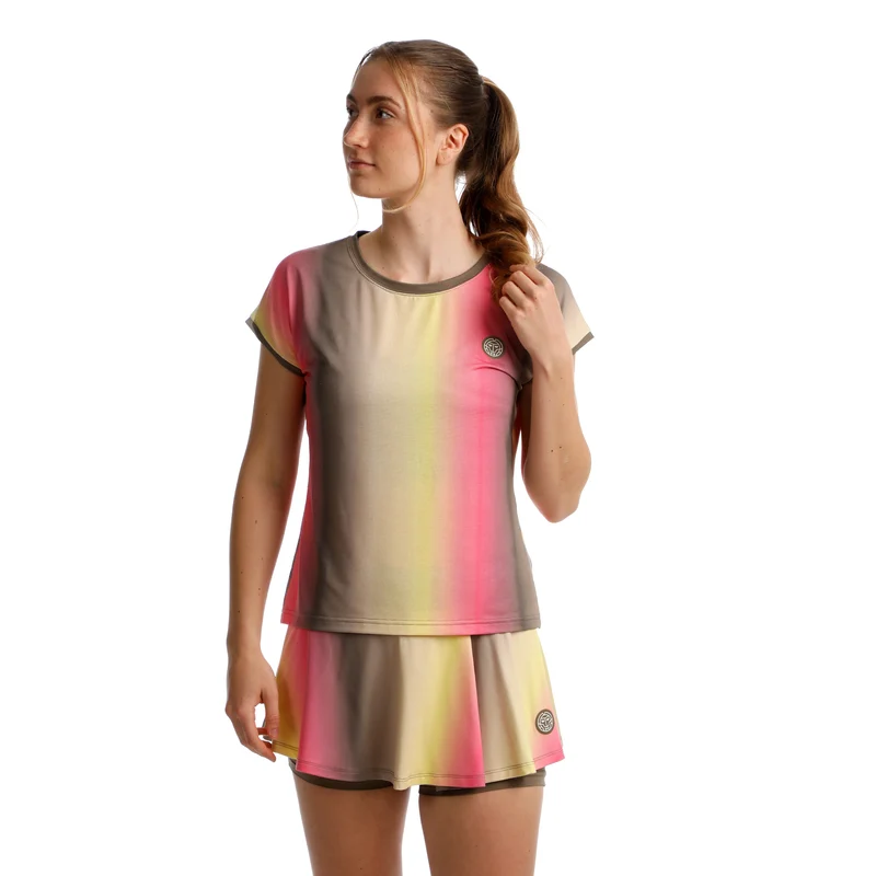 Spectrum T-Shirt Damen-Braun,Gelb