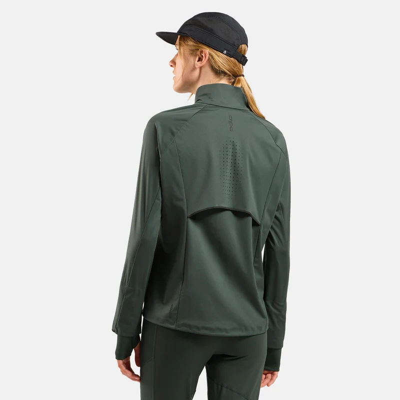 Zeroweight Pro Warm Reflective Laufjacke Damen-Oliv