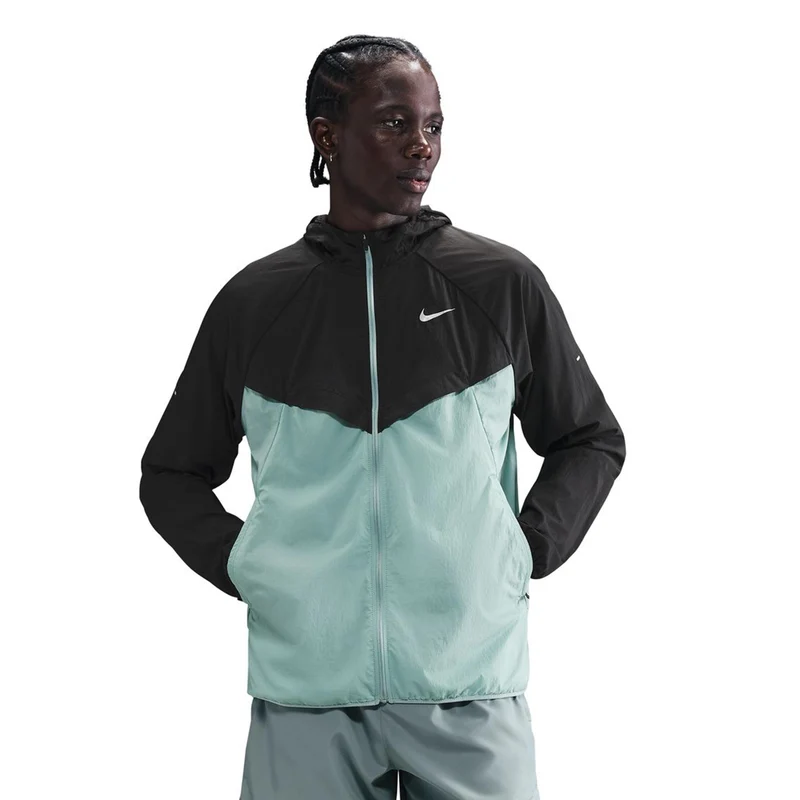Stride Laufjacke Herren - schwarz, türkis