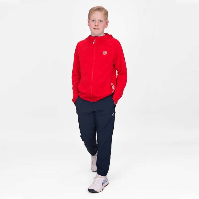 Crew Hood Trainingsjacke Jungen-Rot