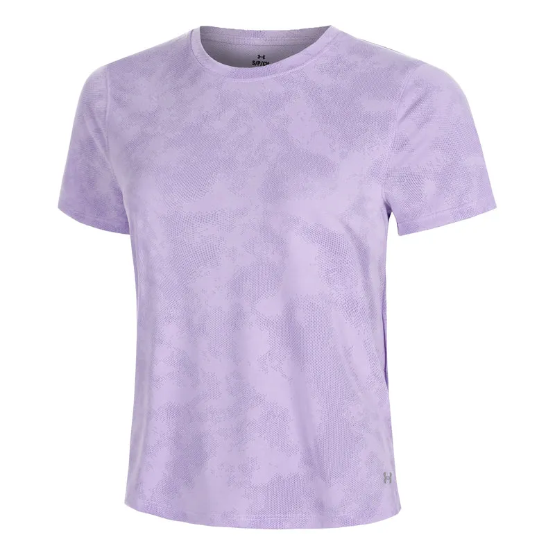 Launch Jacquard Laufshirt Damen-transparent