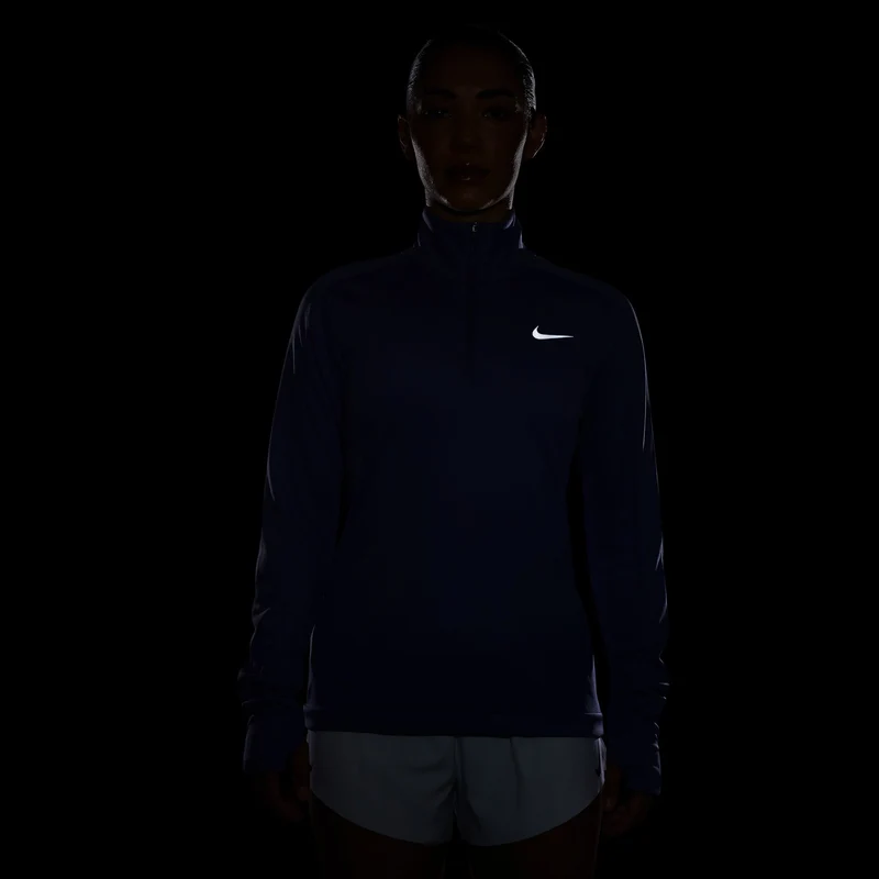 Pacer 1/4 Zip Longsleeve Damen-Blaugrau
