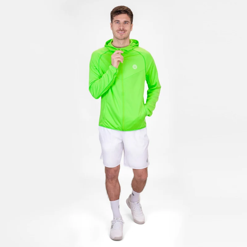 Crew Hood Sweatjacke Herren-Neongrün