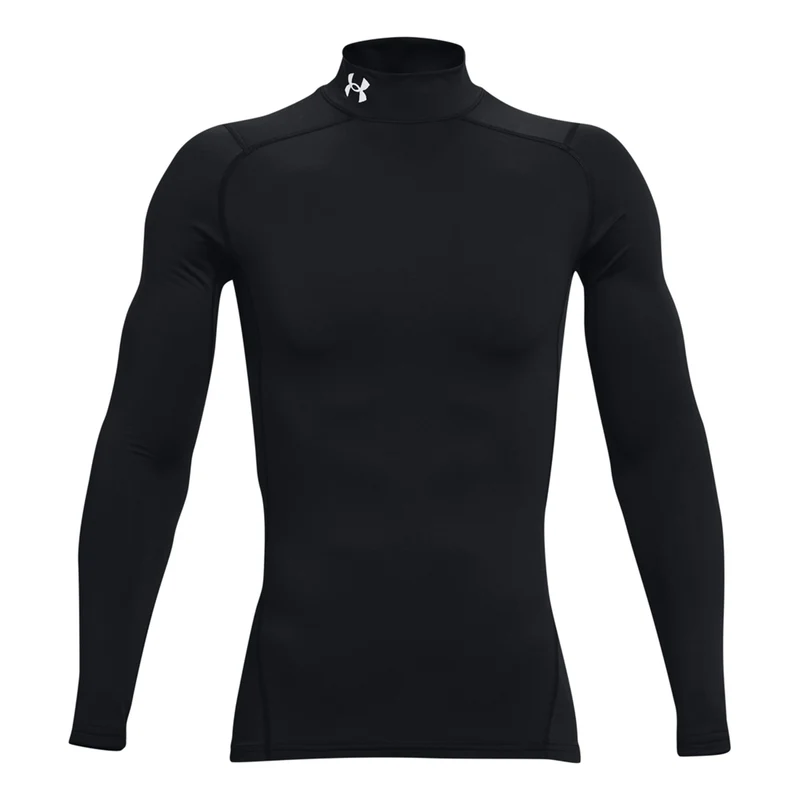 Coldgear Comp Mock Longsleeve Herren-Schwarz