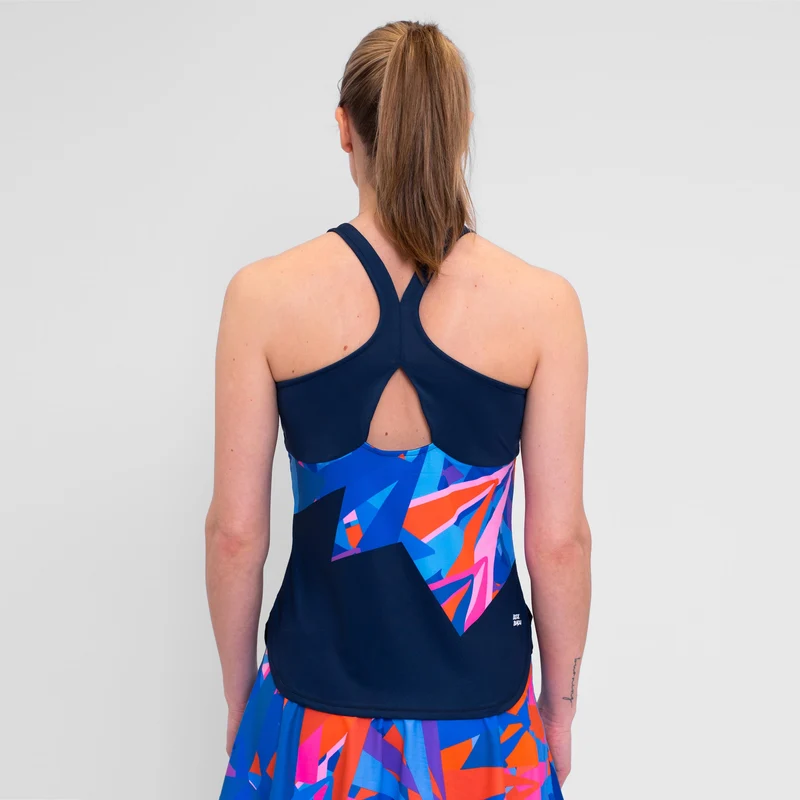 Spike Tank-Top Damen-Dunkelblau,Mehrfarbig